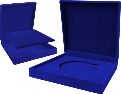 Etui Blau welurowe