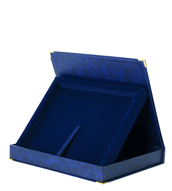 Etui Quer Blau für Gravurplatte 250x200