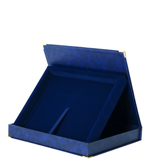 Etui Quer Blau für Gravurplatte 305x230