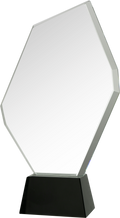 Glastrophäe mit Etui