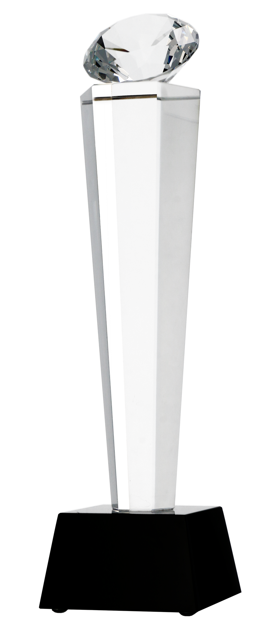 Glastrophäe mit Etui
