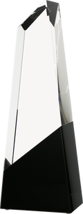 Glastrophäe mit Etui