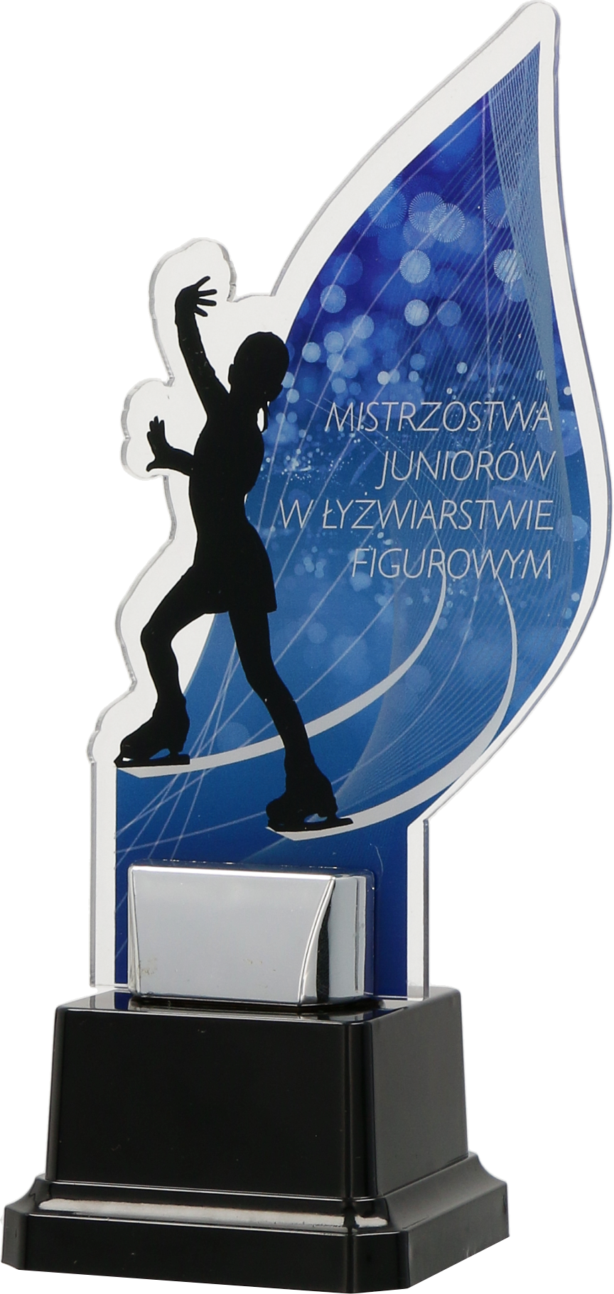 Plexiglas Trophäe 3mm auf Sockel INDYWIDUALNE