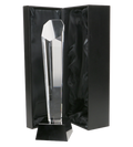 Glasstatuette mit Etui