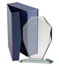 Glasstatuette mit Etui