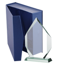 Glasstatuette mit Etui