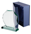 Glasstatuette mit Etui