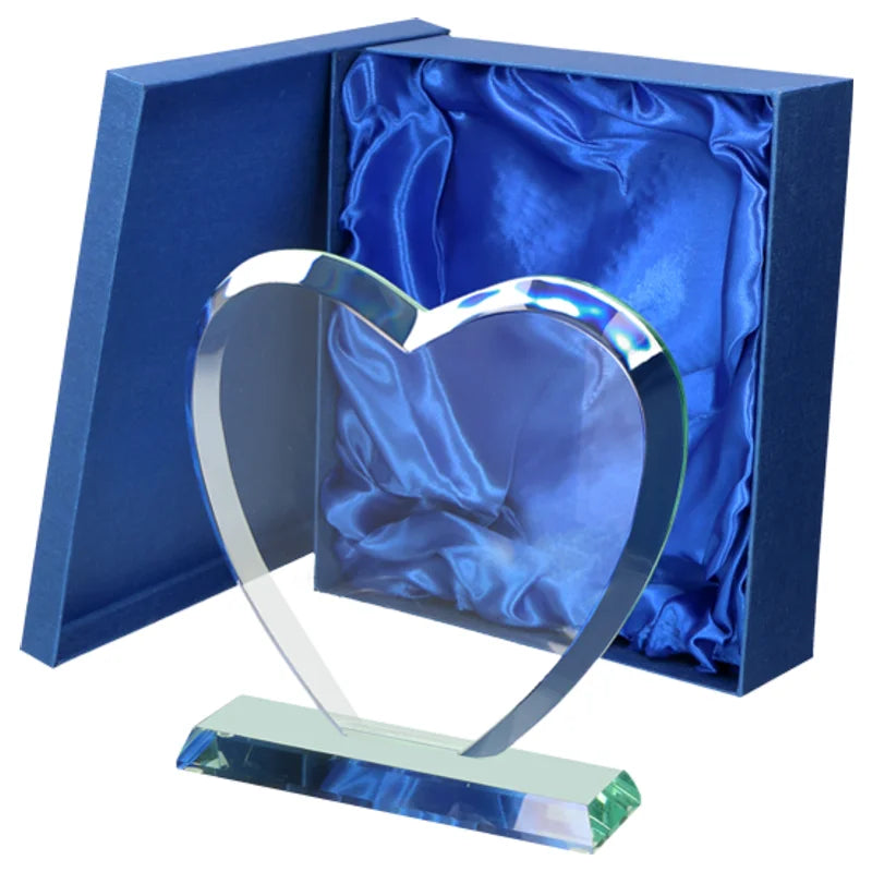 Glasstatuette Herz mit Etui (07-G031)