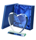 Glasstatuette Herz mit Etui