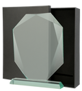 Glasstatuette mit Etui