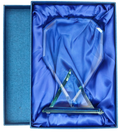 Glasstatuette mit Etui