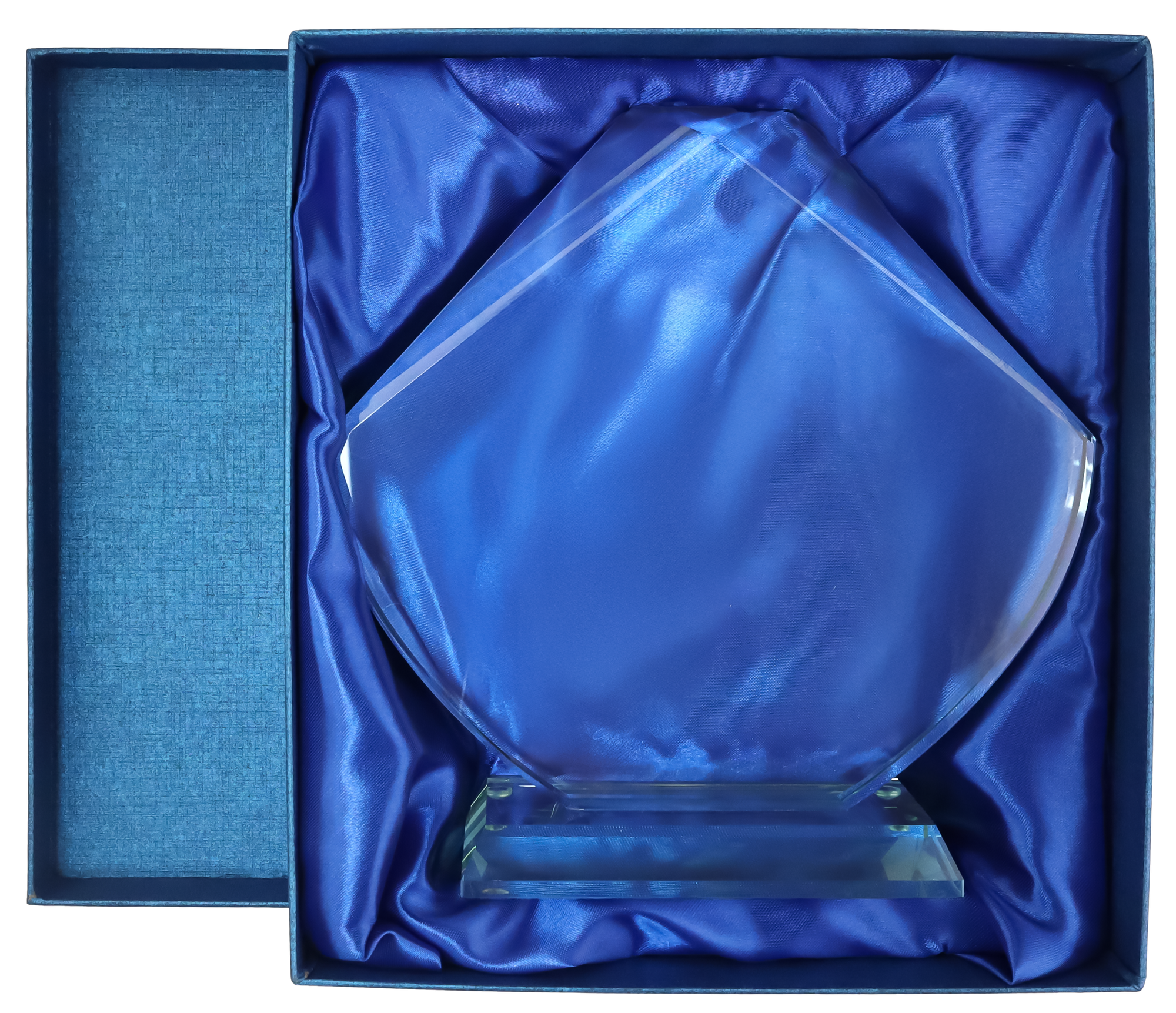 Glasstatuette mit Etui