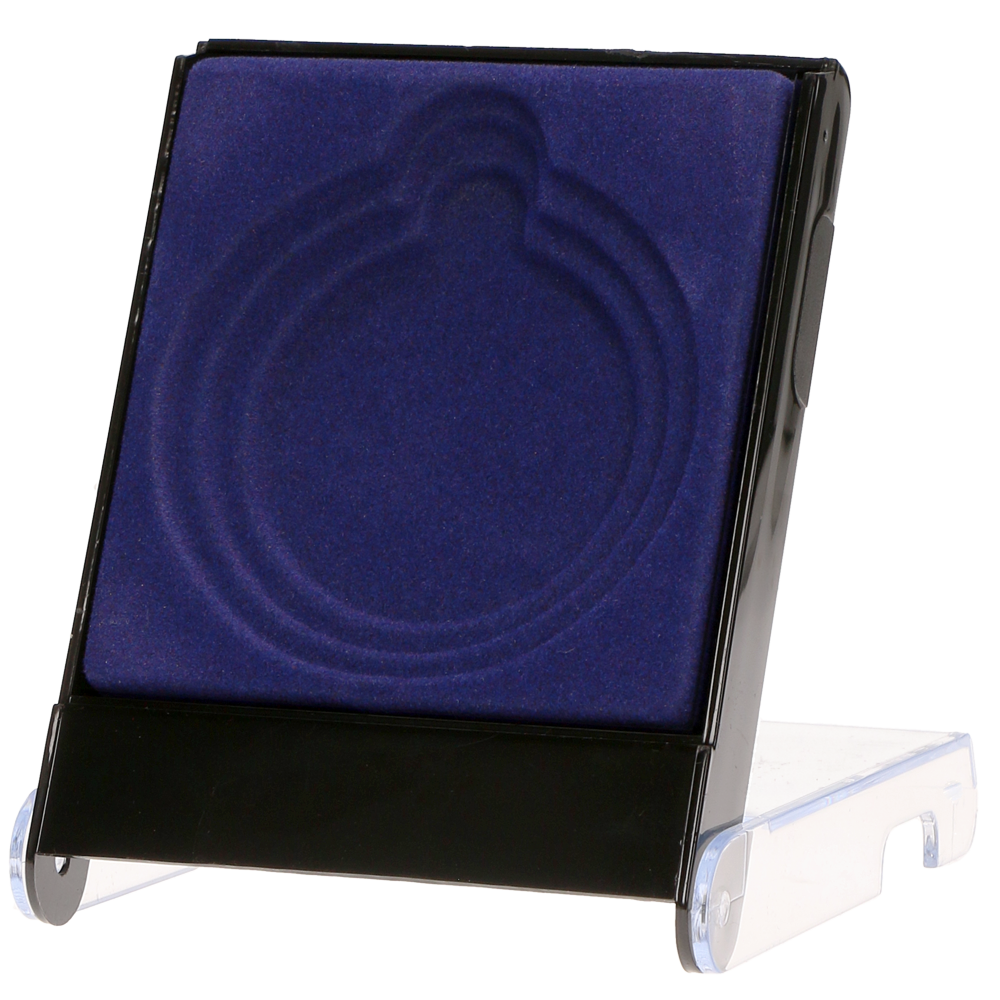 Etui Kunststoff na Medaille 70mm 116x84x18mm Blau