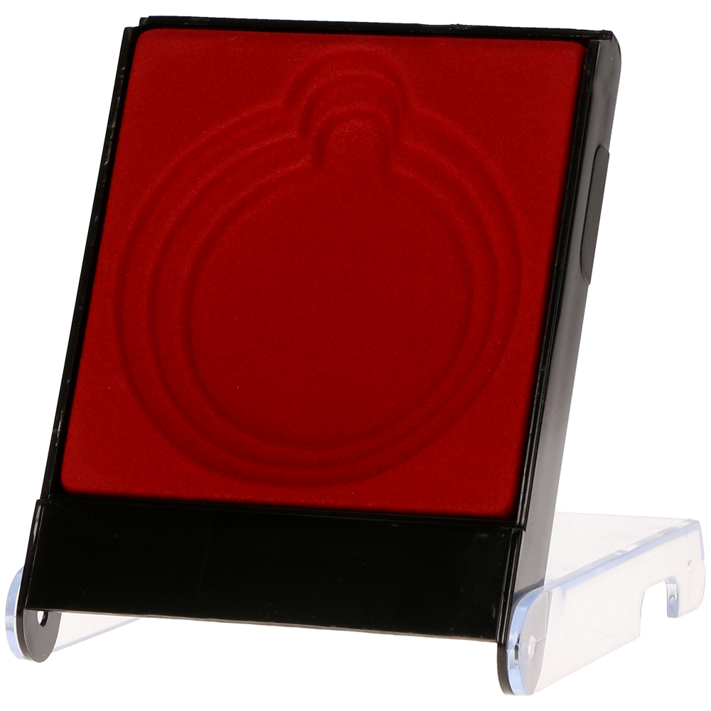 Etui Kunststoff na Medaille 70mm 116x84x18mm czerwone