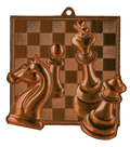 Geprägte Medaille Schach Bronze