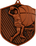 Geprägte Medaille Basketball Bronze