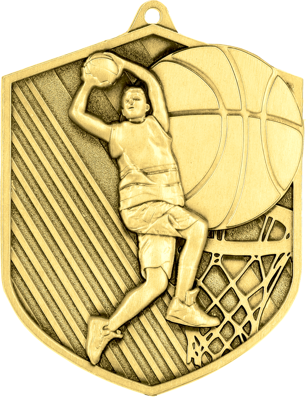 Geprägte Medaille Basketball
