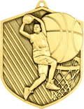 Geprägte Medaille Basketball