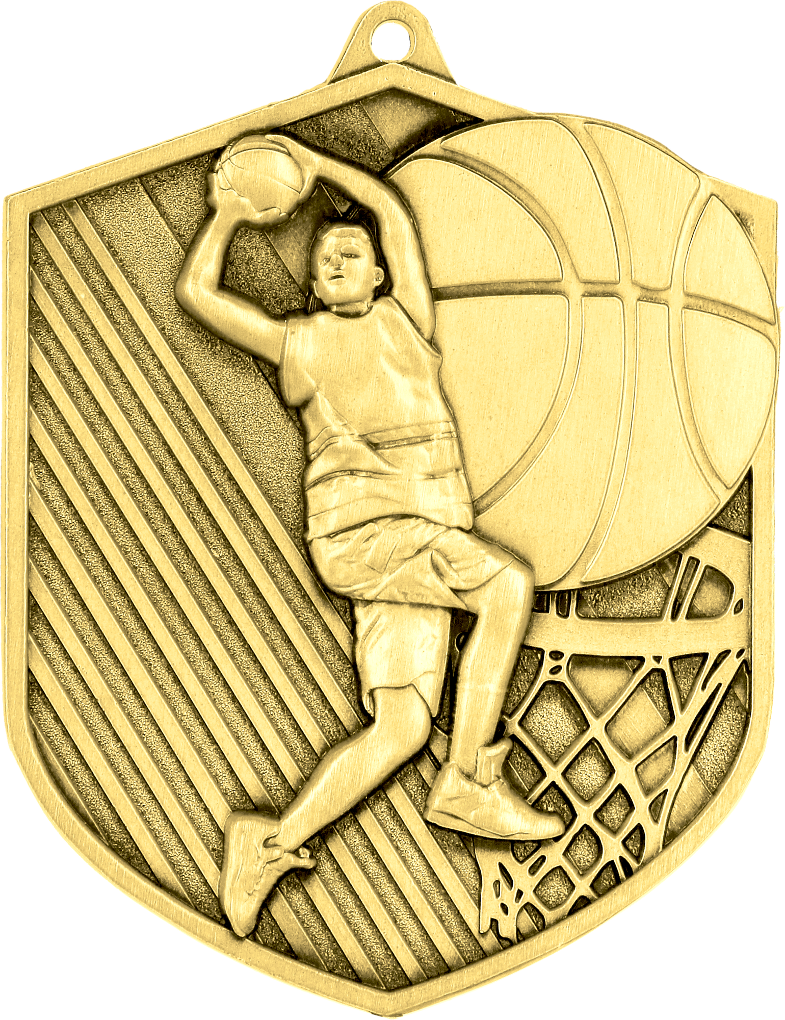 Geprägte Medaille Basketball