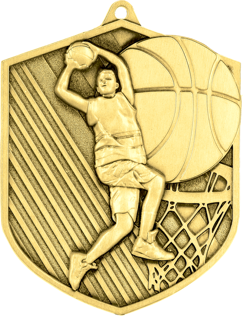 Geprägte Medaille Basketball