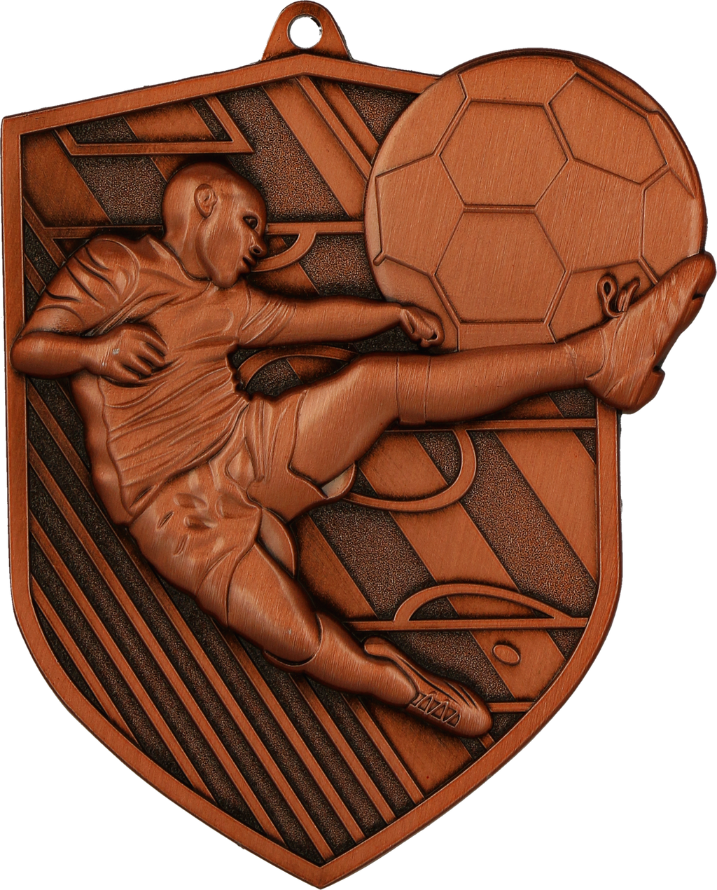 Geprägte Medaille Fußball Bronze