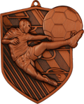 Geprägte Medaille Fußball Bronze