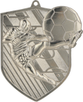 Geprägte Medaille Fußball Silber