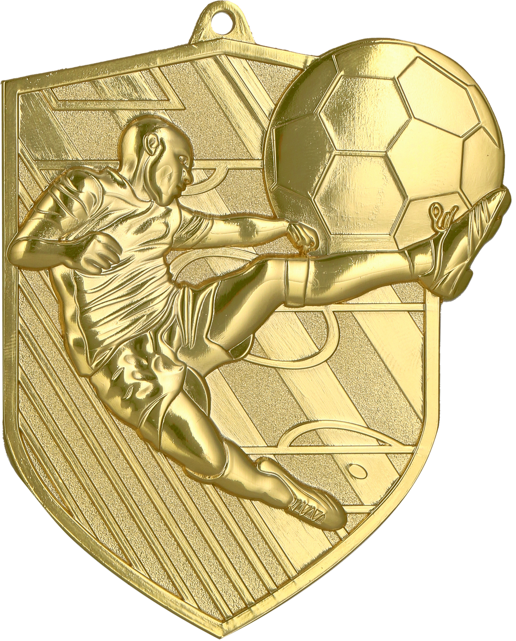 Geprägte Medaille Fußball