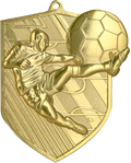 Geprägte Medaille Fußball