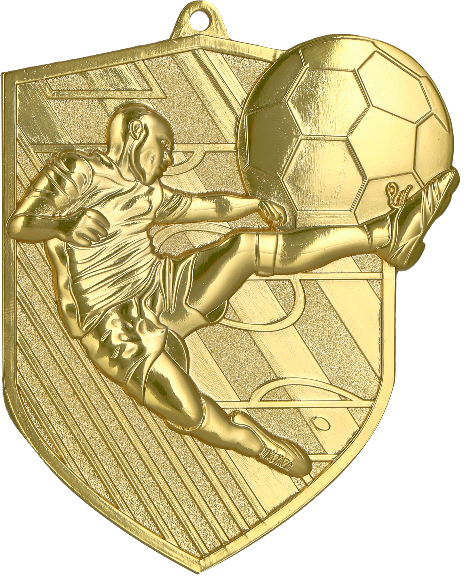 Geprägte Medaille Fußball