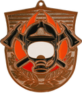 Geprägte Medaille Feuerwehr Bronze