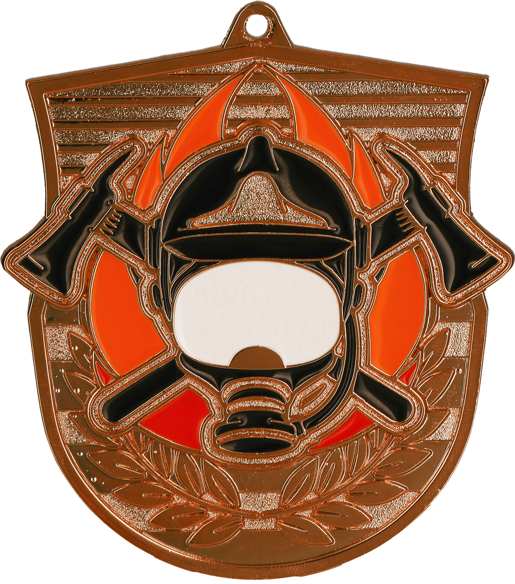 Geprägte Medaille Feuerwehr Bronze