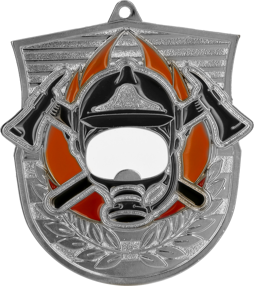 Geprägte Medaille Feuerwehr Silber