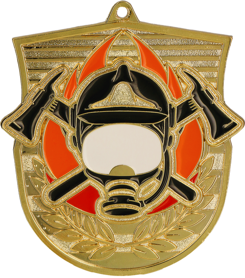 Geprägte Medaille Feuerwehr