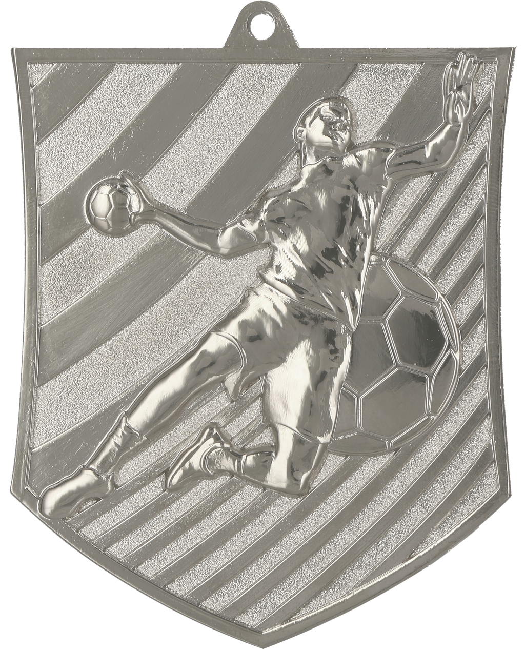 Geprägte Medaille Handball Silber