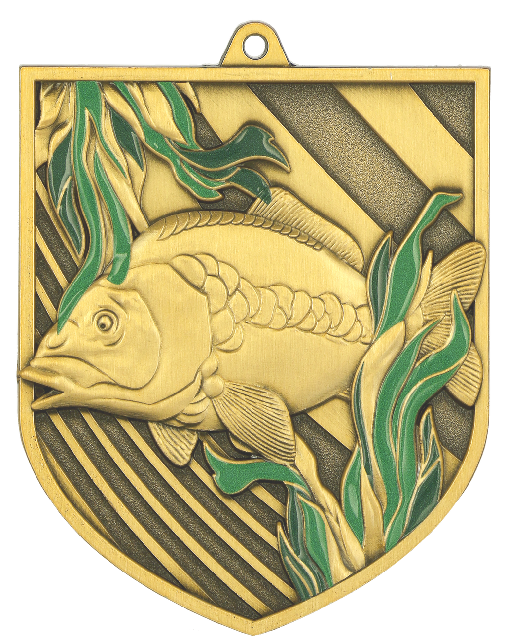 Geprägte Medaille Angeln