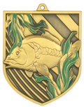 Geprägte Medaille Angeln