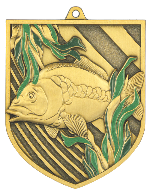 Geprägte Medaille Angeln