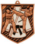 Geprägte Medaille Karate Bronze
