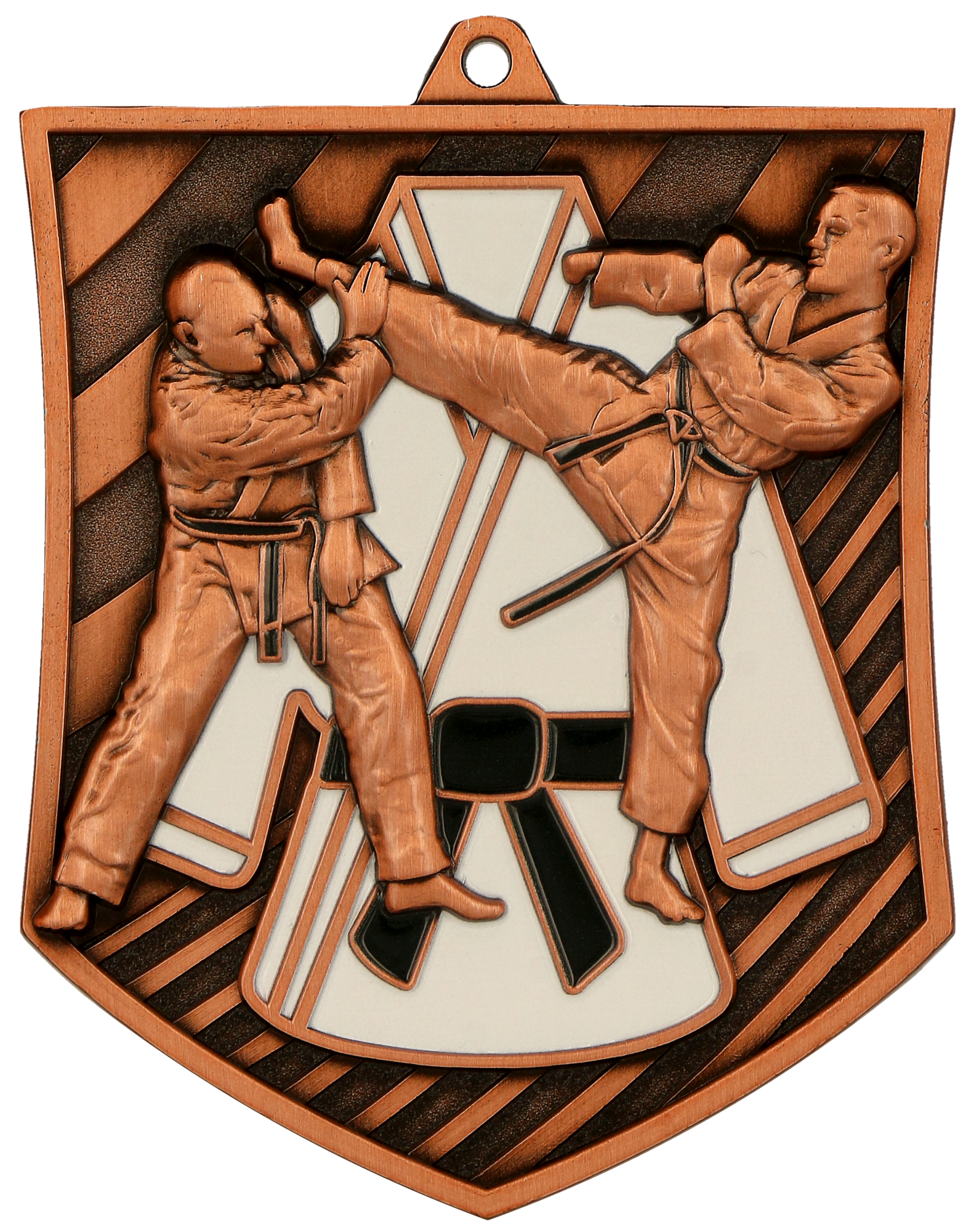 Geprägte Medaille Karate Bronze