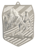 Geprägte Medaille Ski Silber