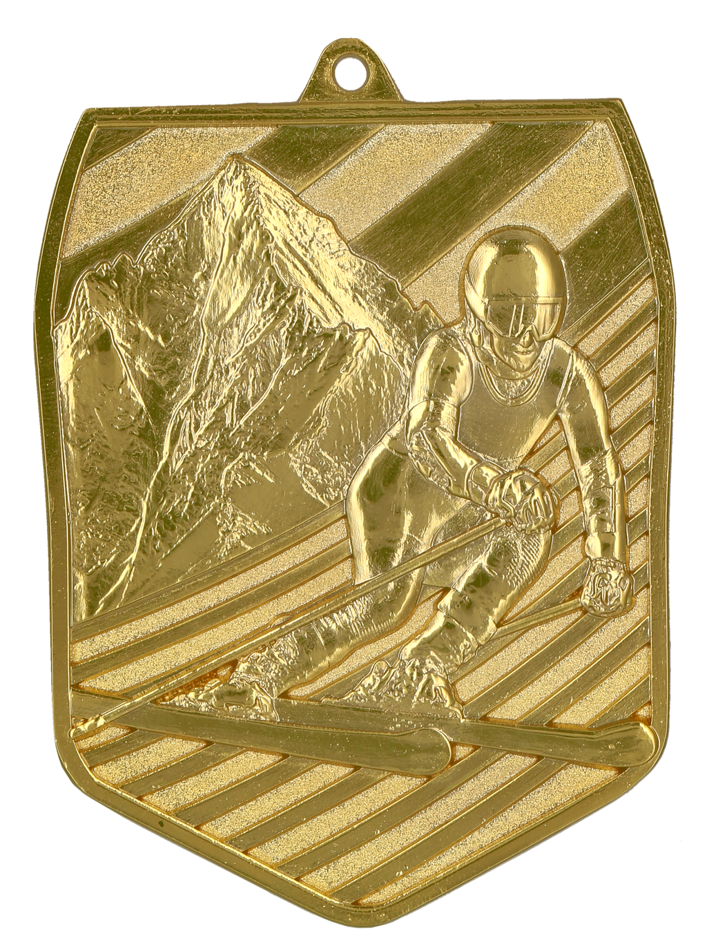Geprägte Medaille Ski