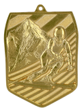 Geprägte Medaille Ski