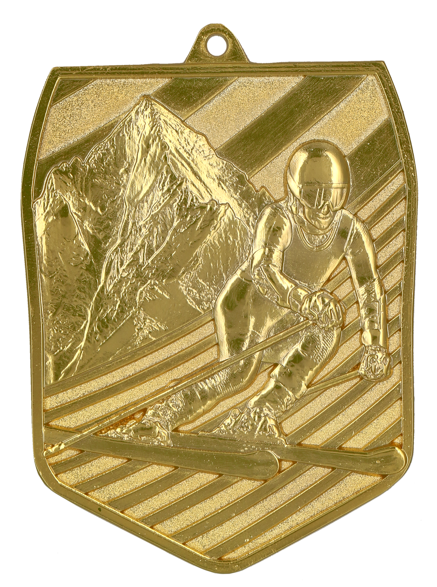 Geprägte Medaille Ski