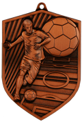 Geprägte Medaille Fußball Bronze
