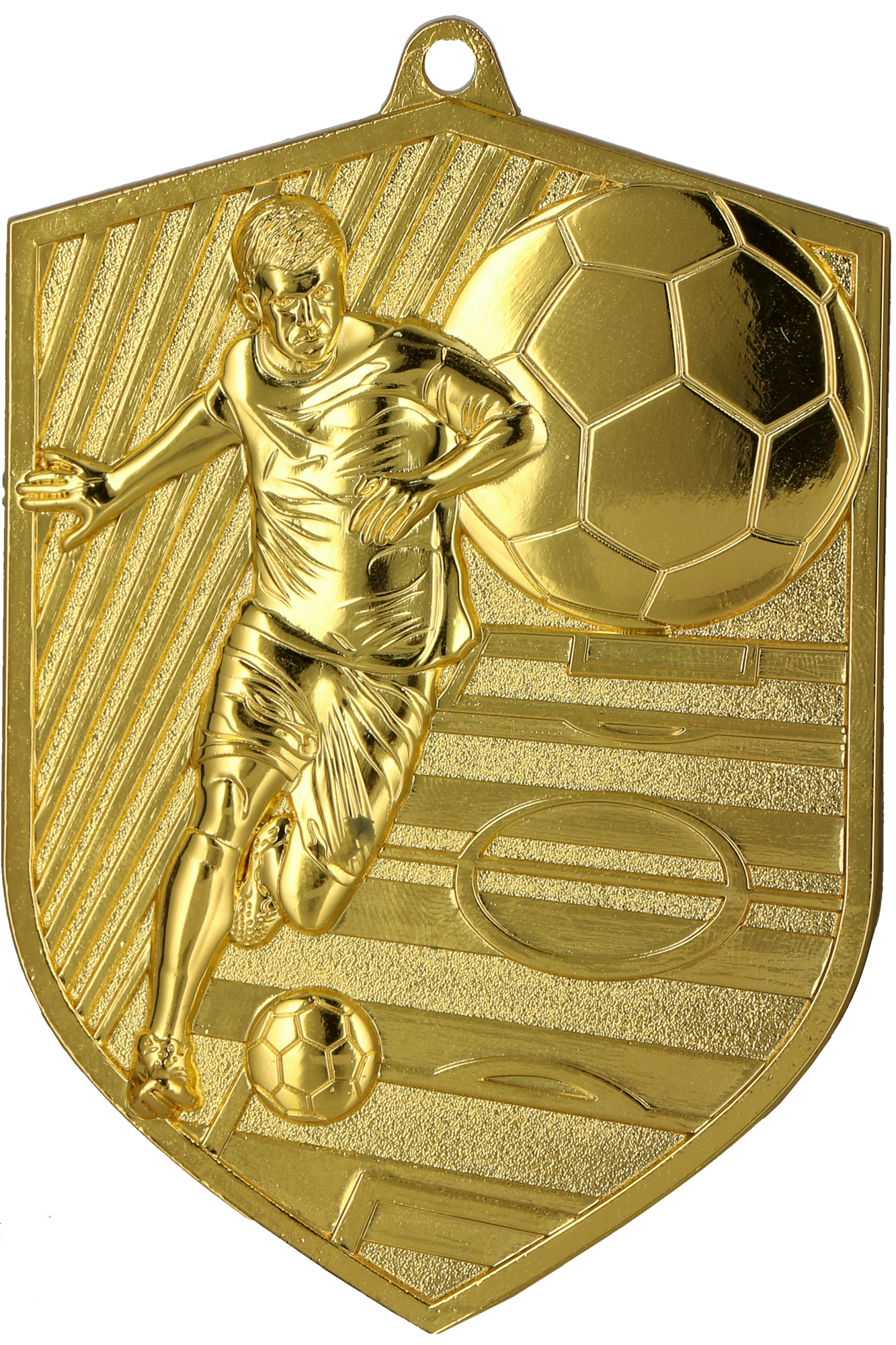 Geprägte Medaille Fußball