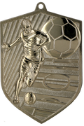 Geprägte Medaille Fußball Silber