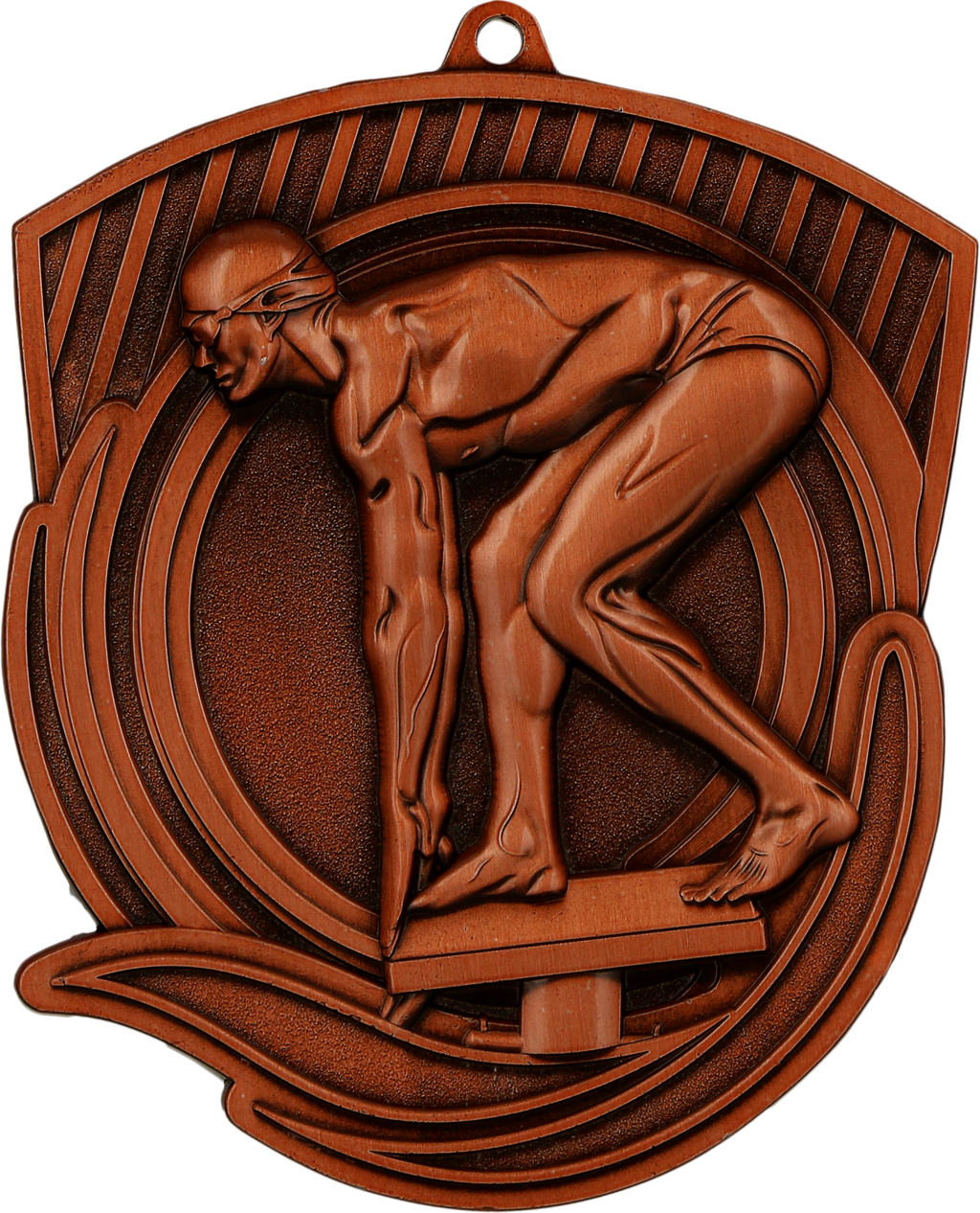 Geprägte Medaille Schwimmen Bronze