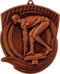 Geprägte Medaille Schwimmen Bronze