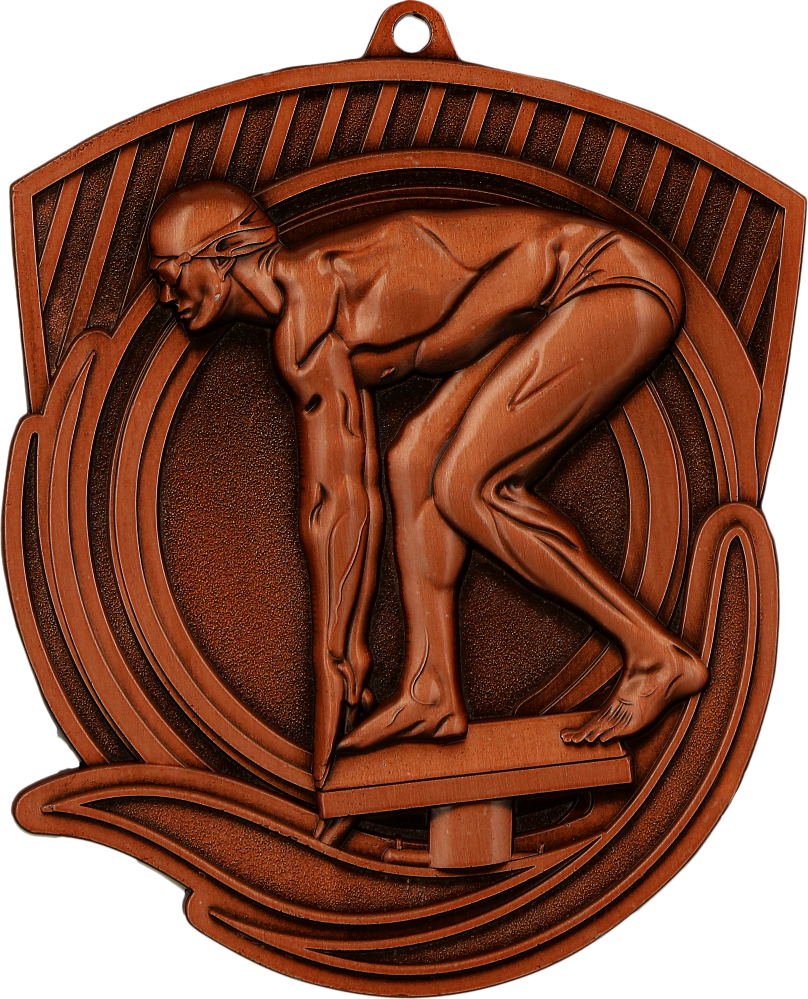 Geprägte Medaille Schwimmen Bronze
